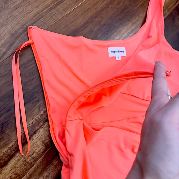 Alanie Maxi Dress in Neon Pink/Orange - size Small (NWT) - Picture 7 of 9